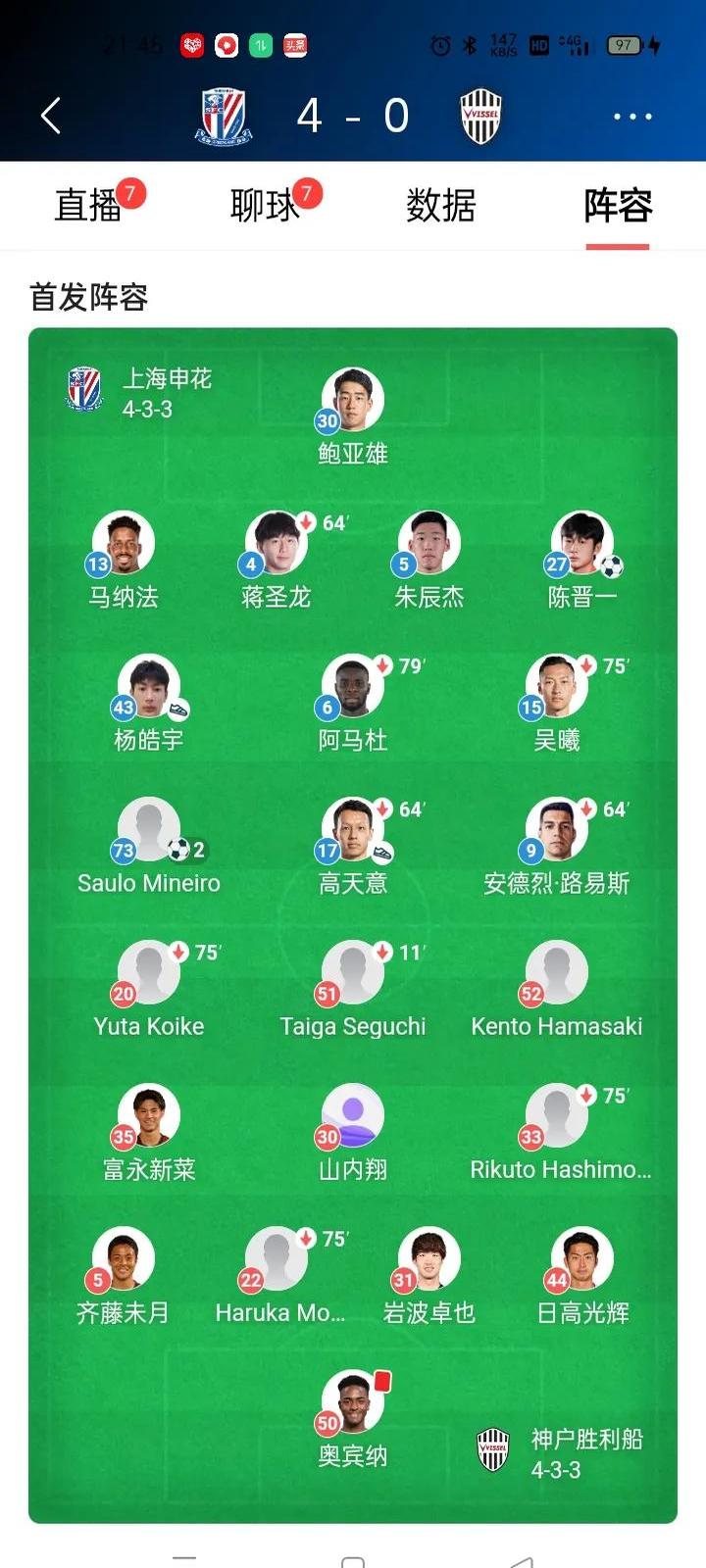 申花主场获胜，稳固前八名位置